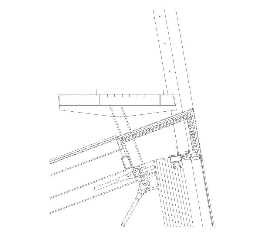 Steel Shutter Door Section 2d View Layout File Cadbull