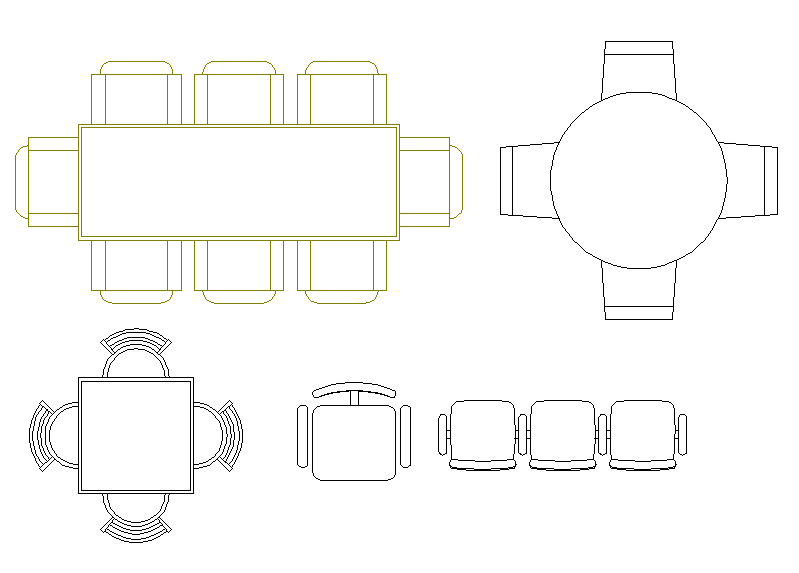 kitchen table size and chair floor plan