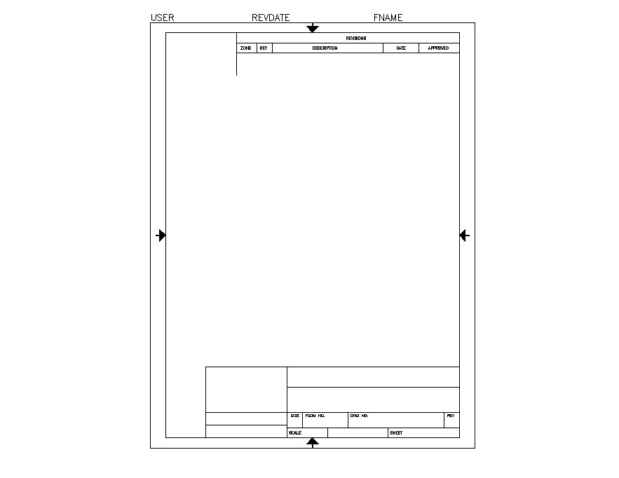 Template sheet detail CAD block layout file in dwg format - Cadbull