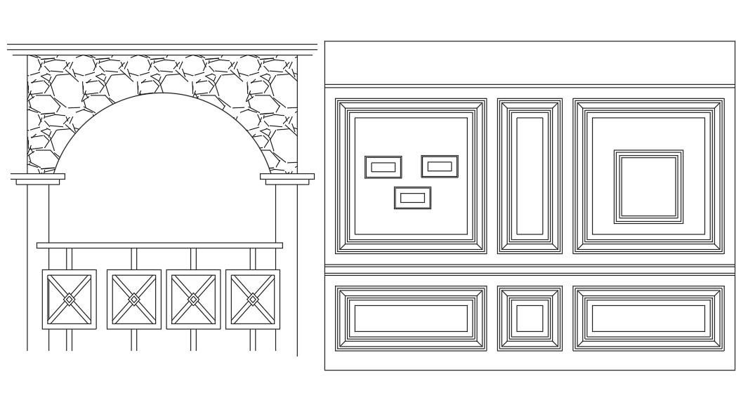 arches autocad blocks download