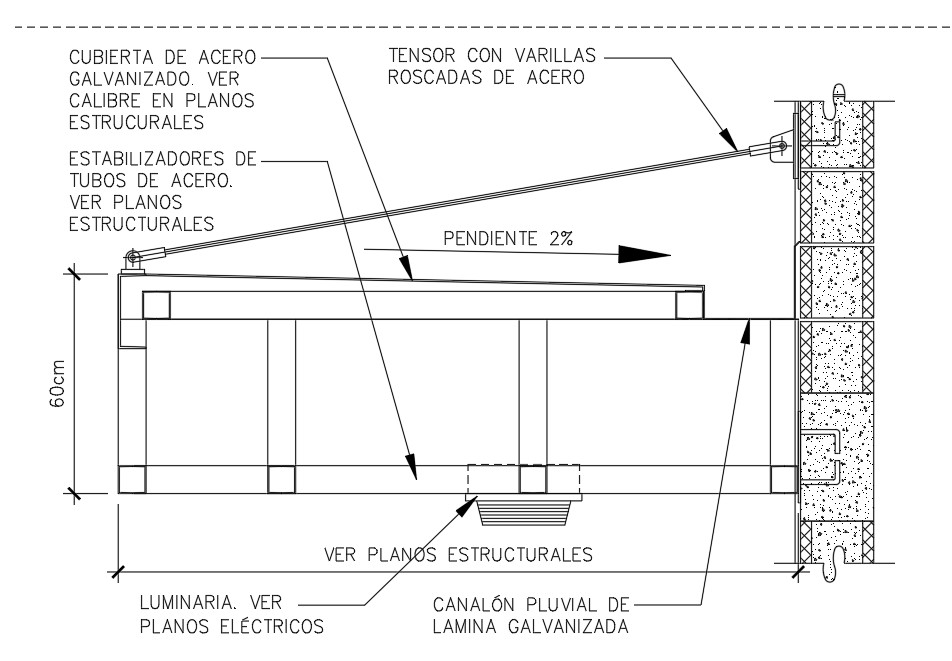 The AutoCAD Drawing Files Of The Canopy Section Details.Download The ...