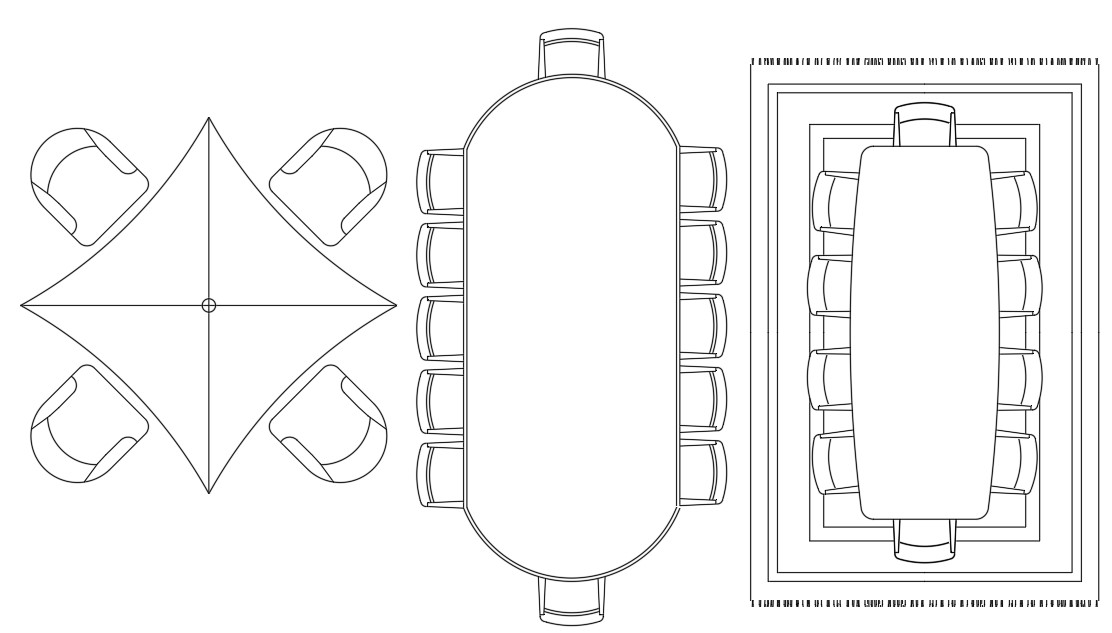 Seven Various Types Of Restaurant Dining Table Block