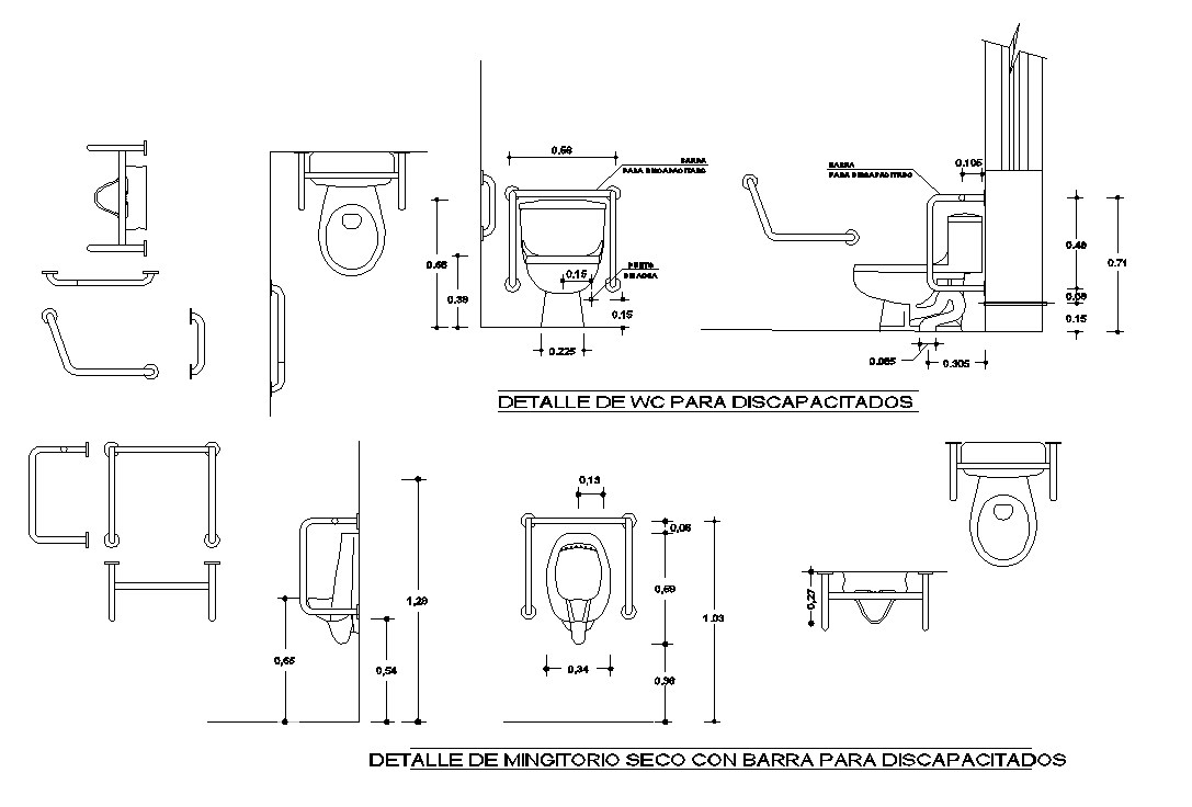 Toilet detail in cad files - Cadbull