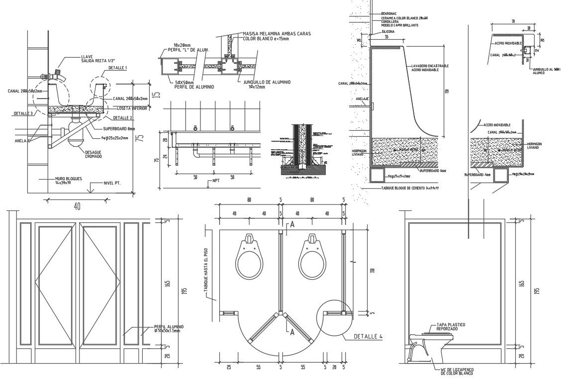 Toilet Plan Elevation And Section Detail Dwg File Cadbull