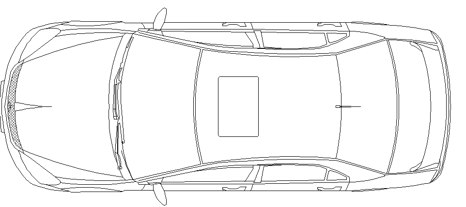 Top view detail of car - Cadbull