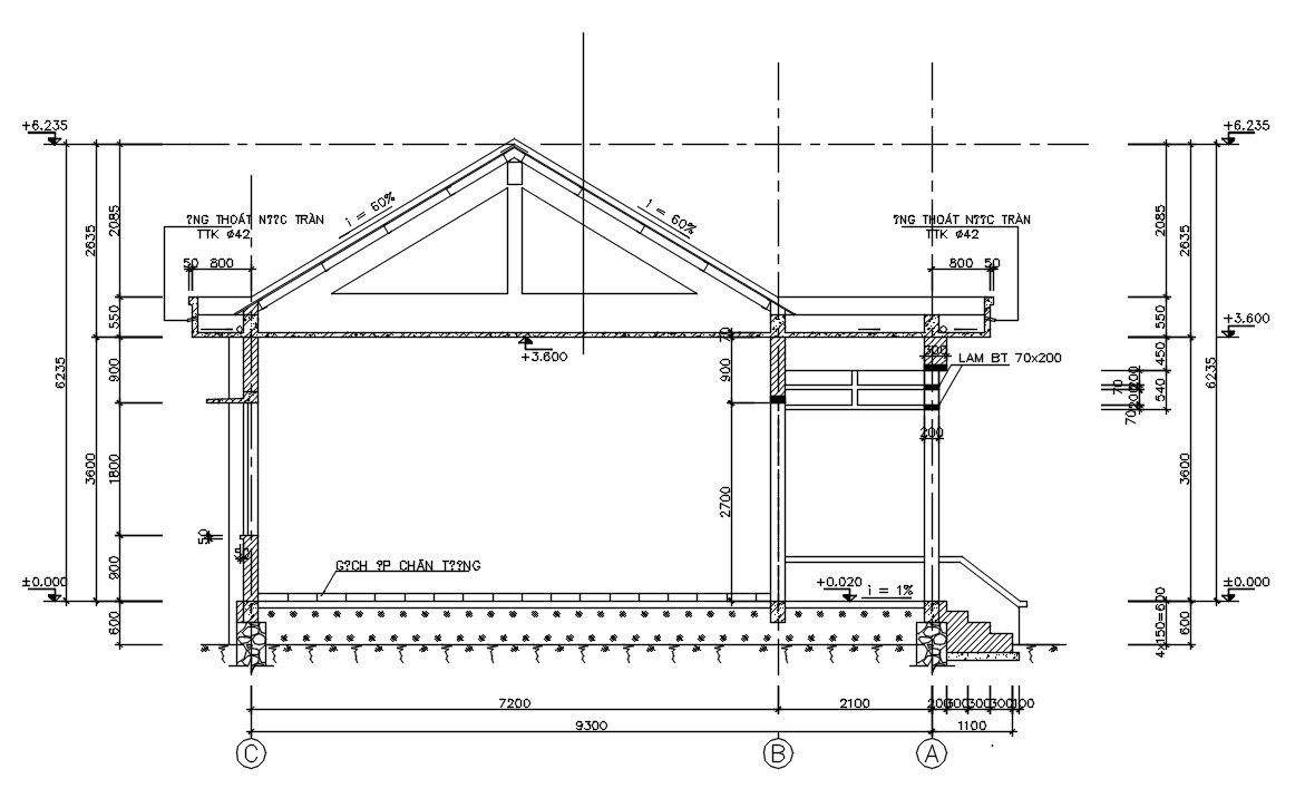 truss-roof-house-section-plan-cadbull