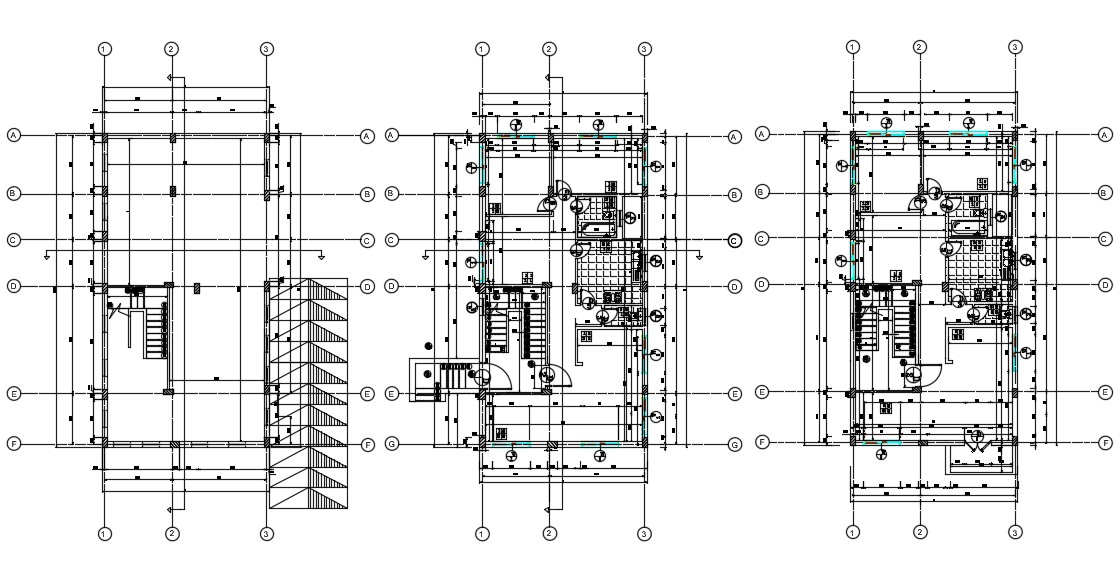 Two storey house plan with balcony CAD Drawing download - Cadbull