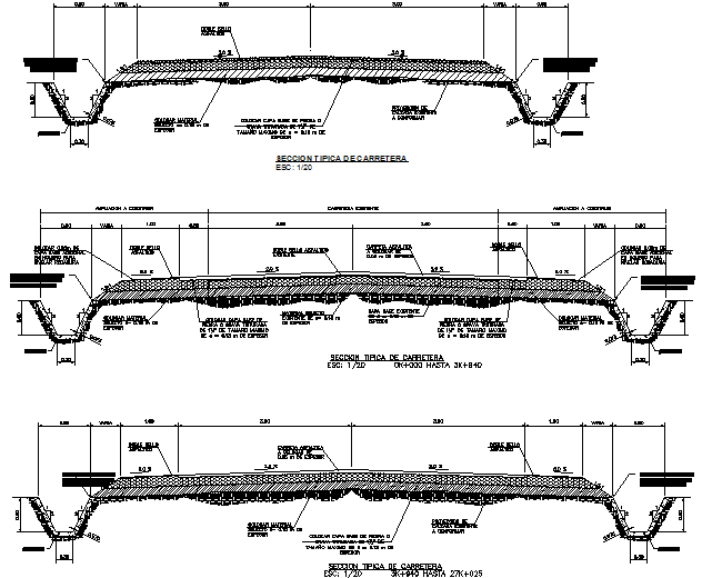 Typical Road Cross Section Detail