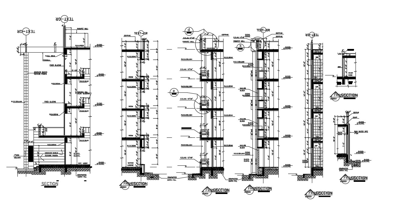 Cad Wall Details