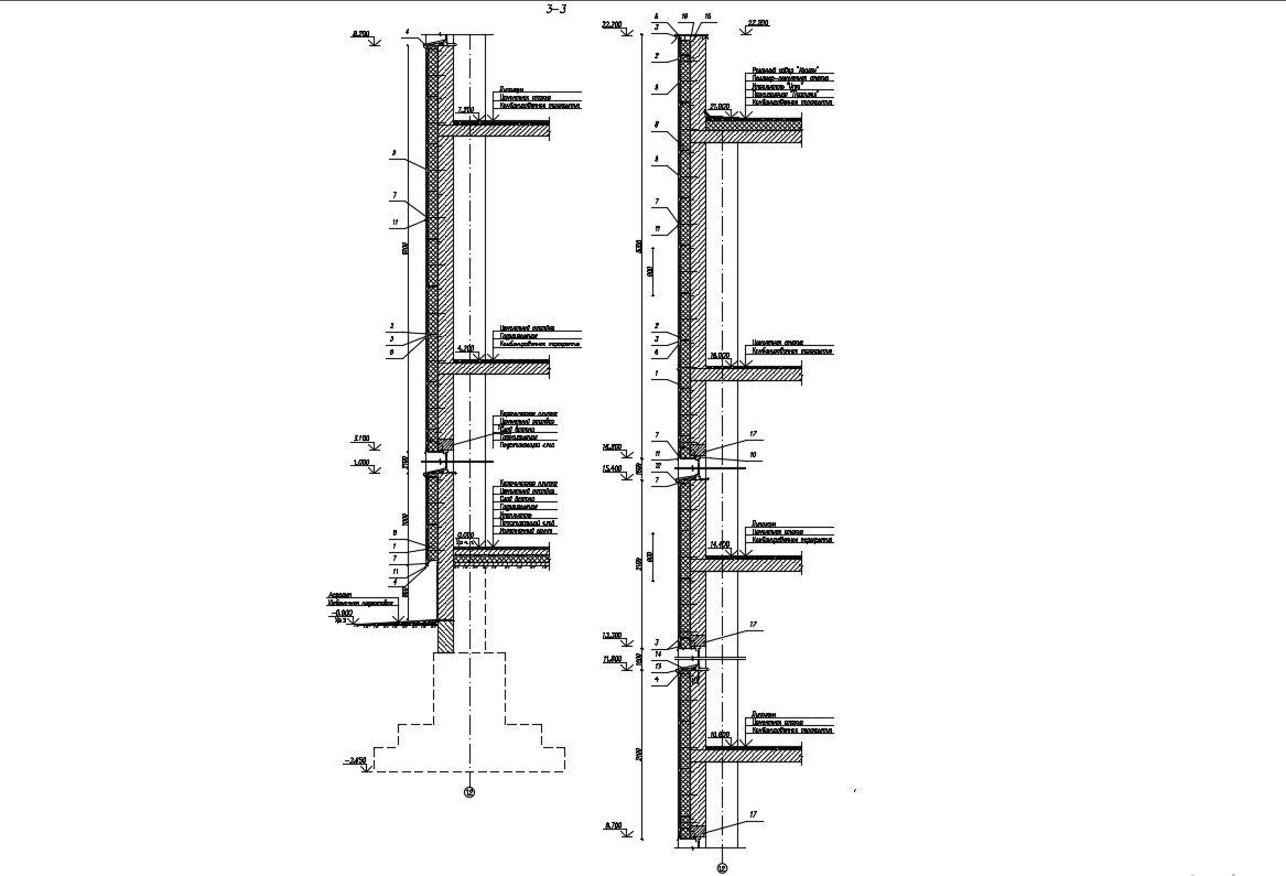 Wall Section Detail Drawing CAD File Free Cadbull