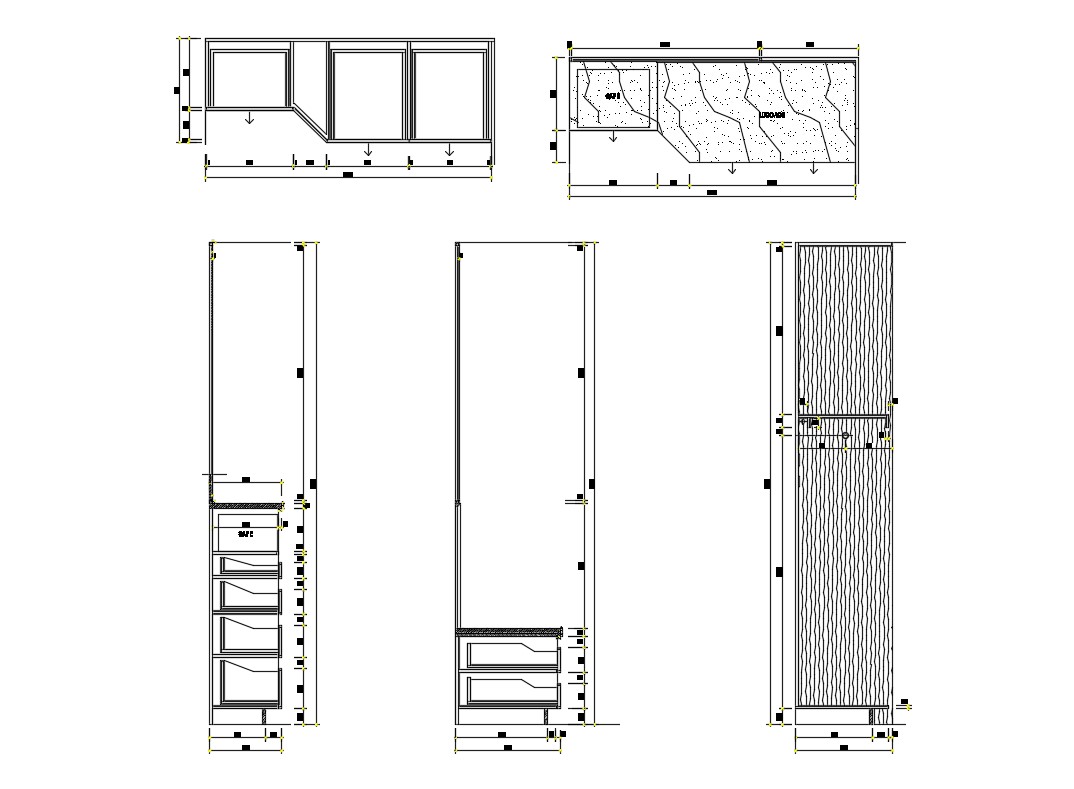 Wall Shelf Design CAD Block Cadbull   Wall Shelf Design CAD Block Mon Oct 2019 10 49 10 