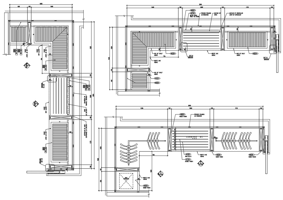 Wardrobe Design CAD Furniture Blocks - Cadbull