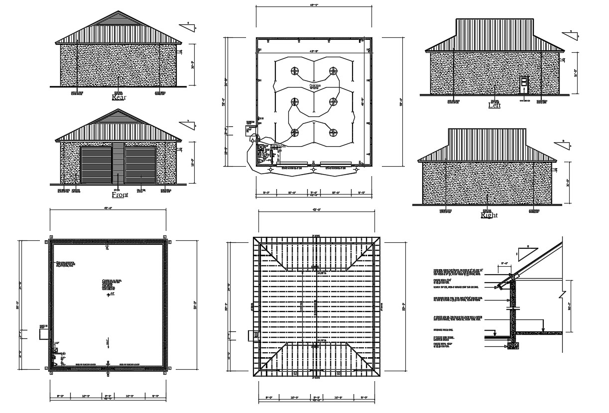 Warehouse Project AutoCAD Drawing Cadbull