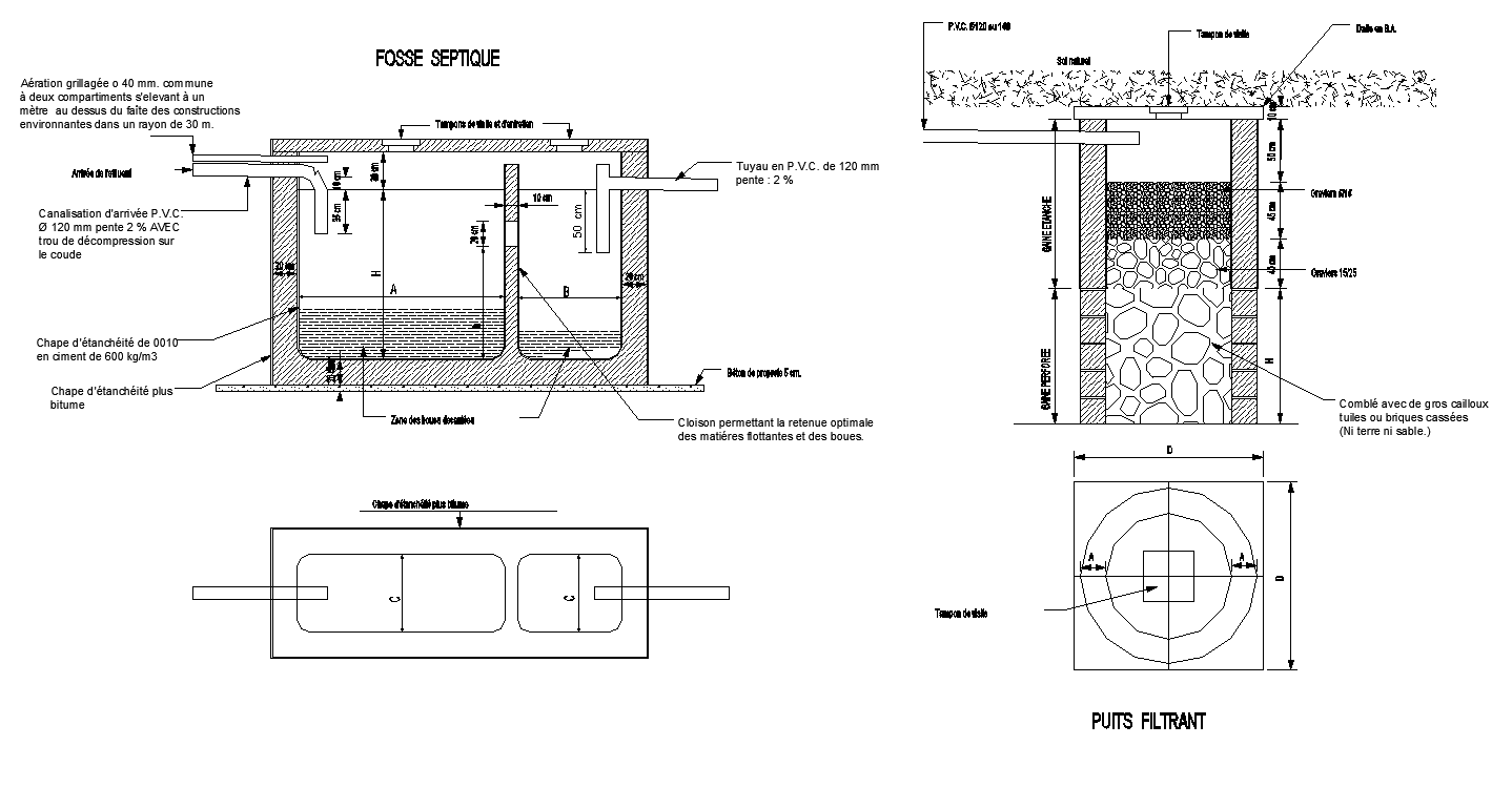 Water Filtration Tank Detail Elevation And Plan 2d View Layout File Cadbull 3378