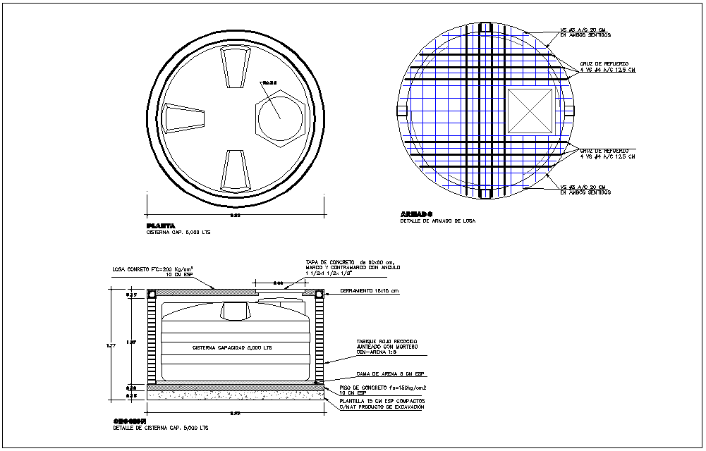 Water Tank Drawing Cad - Design Talk