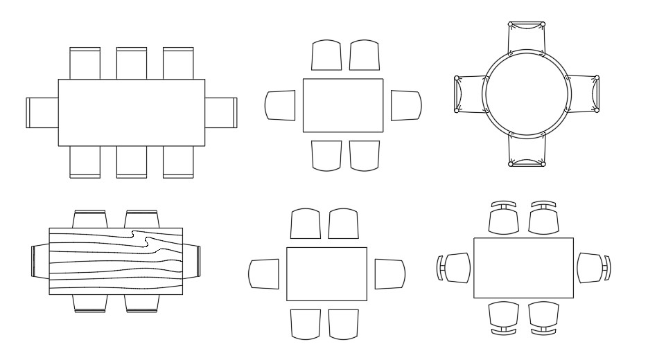 Dining Tables Dwg Cad Blocks Free Download Autocad Bl - vrogue.co