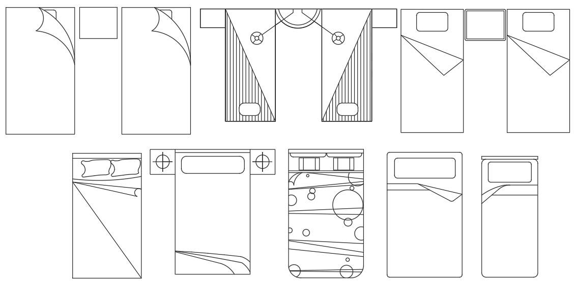 Wooden Single Bed CAD Blocks Drawing DWG File - Cadbull