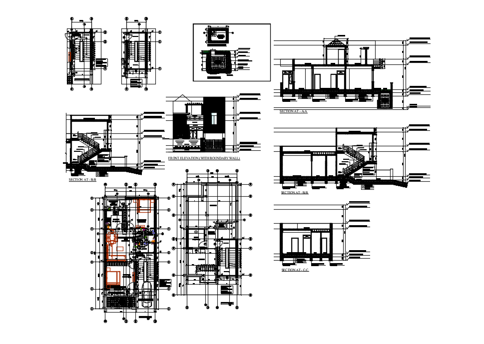 working-drawing-residence-cadbull