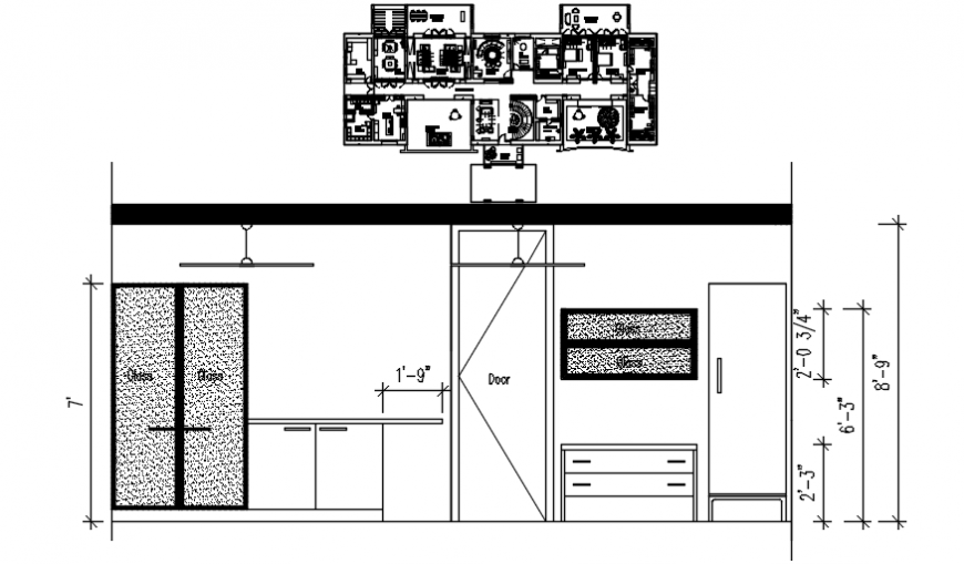 Architecture Of House And Kitchen Elevation Cadbull   Architecture Of House And Kitchen Elevation 08052019042246 