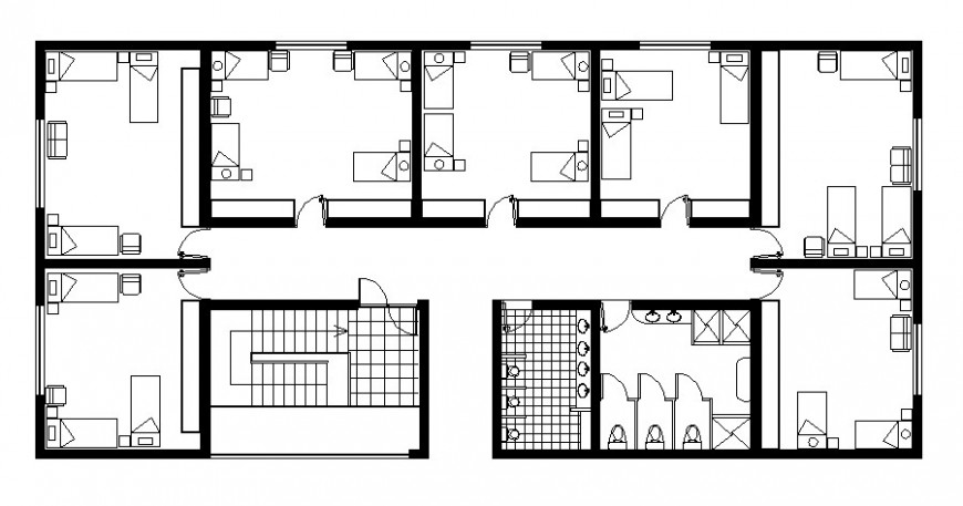 Hostel Building Plans Autocad Drawing Pdf - Download Autocad