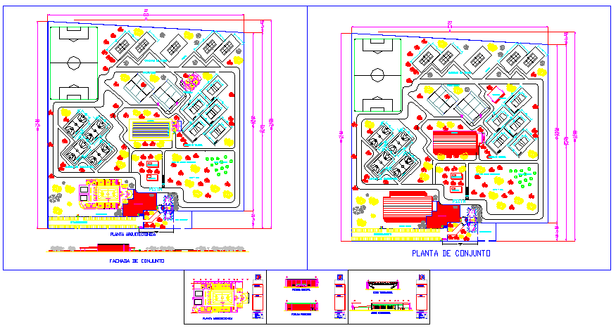 Architect design sport center drawing - Cadbull