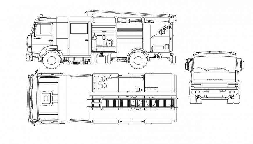 Fire Truck CAD Drawings