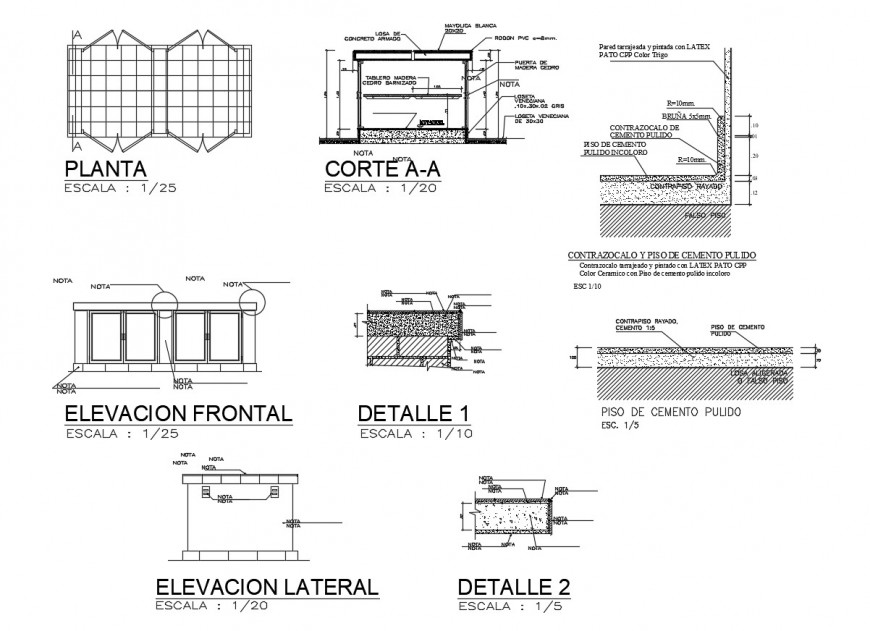 Classroom elevation and constructive structure cad drawing details dwg ...