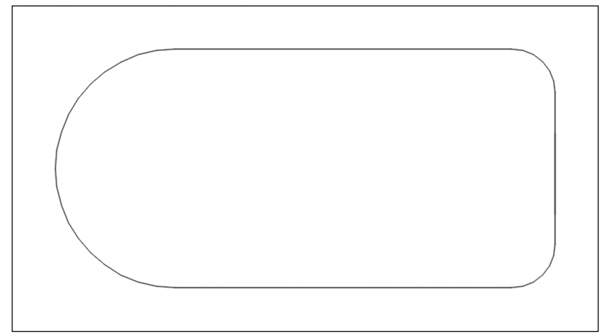 Common bathtub elevation 2d block cad drawing details dwg file - Cadbull