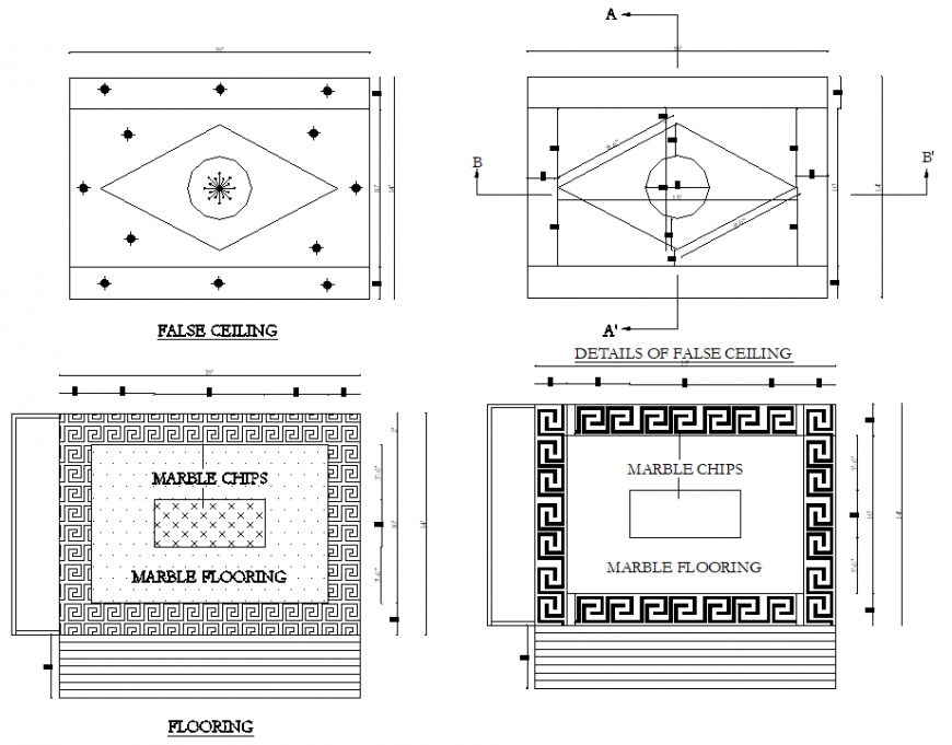 Detail Of False Ceiling Detail Dwg File