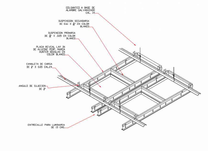  Details  of plafon  with quirk house ceiling structure dwg 