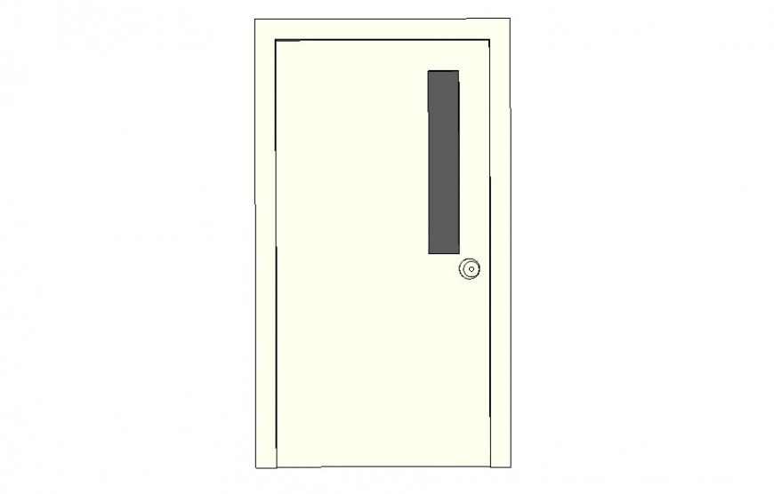 Door elevation 2d drawing in sketch-up software - Cadbull