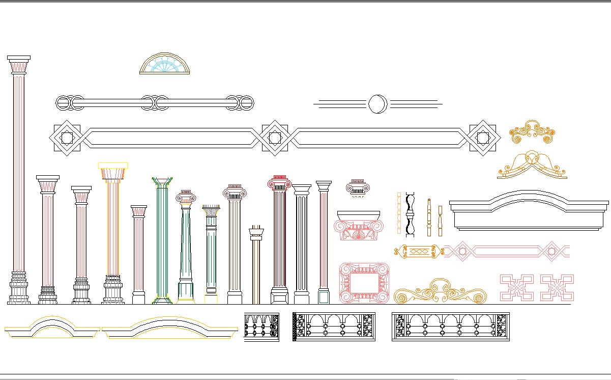 Roman Architecture Columns And Detail In Cad Cadbull   E4bf4eb80add488c6d5e123603439a5f 