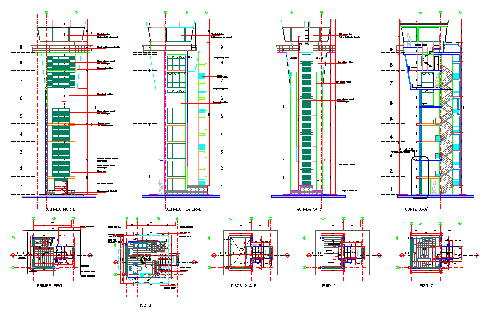 air traffic control tower plans - Cadbull