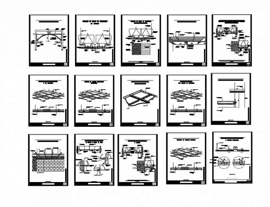 False Suspended Ceiling Structure And Construction Details