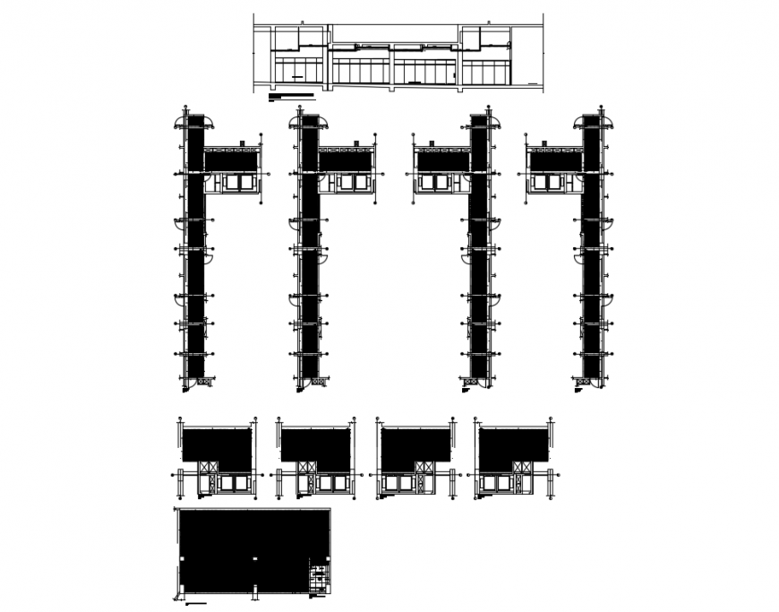 Flat False Ceiling Constructive Structure Cad Drawing