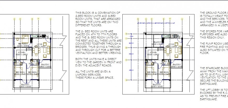 House Layout Plan Details For Multi Story Housing Building