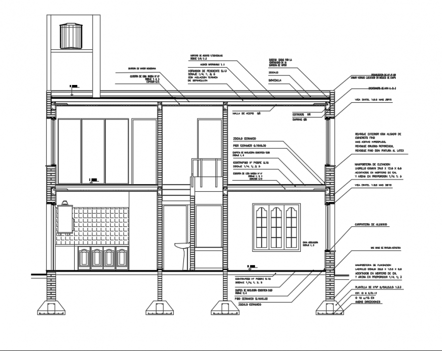 Фасад dwg. Terrace dwg. House Construction structure. Section Plan. House Section measurements.