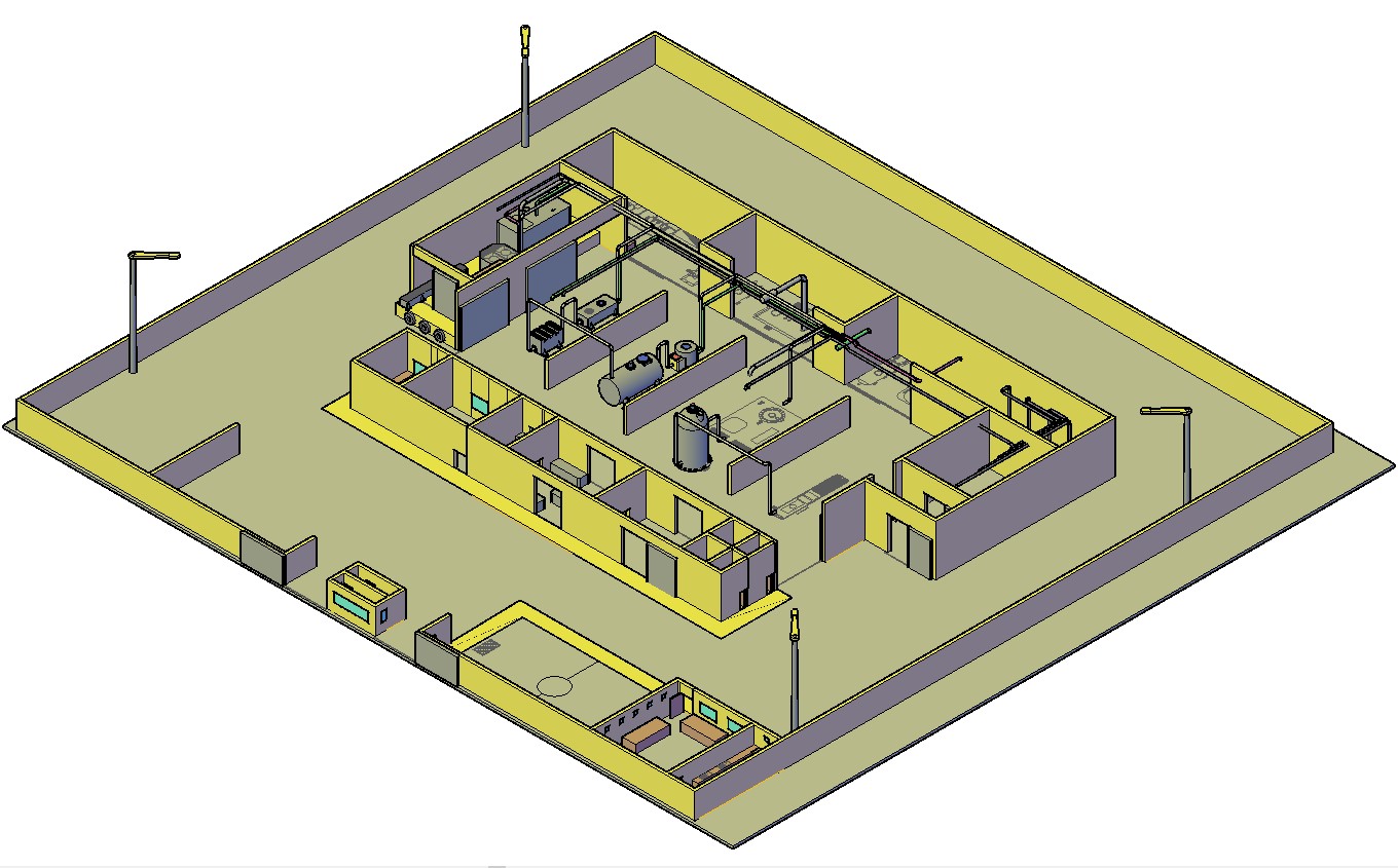 industrial plant layout 3d design - Cadbull