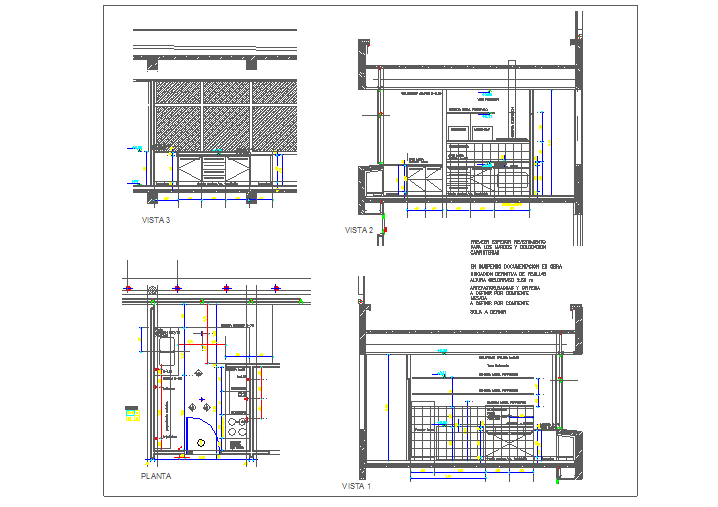  kitchen  details  dwg  autocad drawing Cadbull