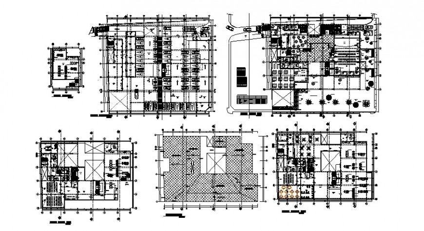 Library floor plan in auto cad file - Cadbull