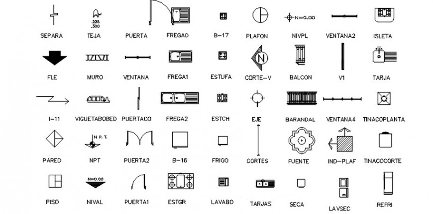 Plumbing Symbols CAD Blocks