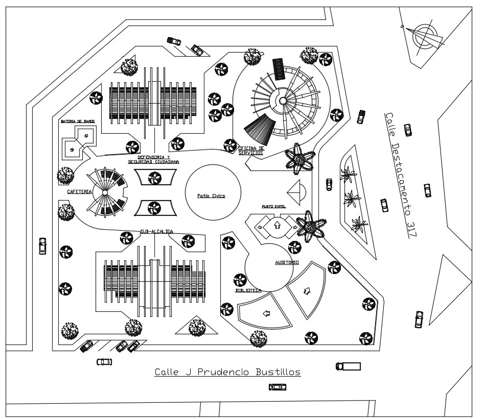 office design in autocad - Cadbull