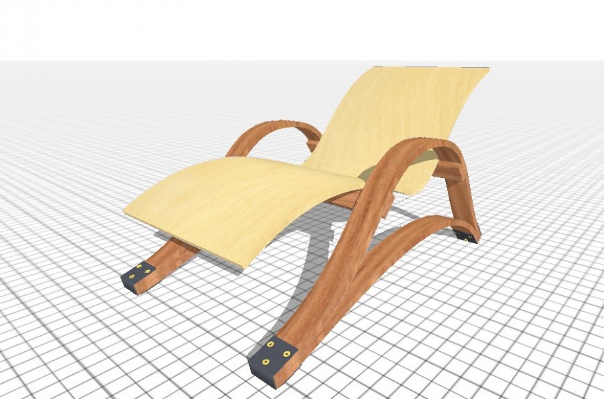 Relaxing chair detail 3d model furniture unit sketch-up 