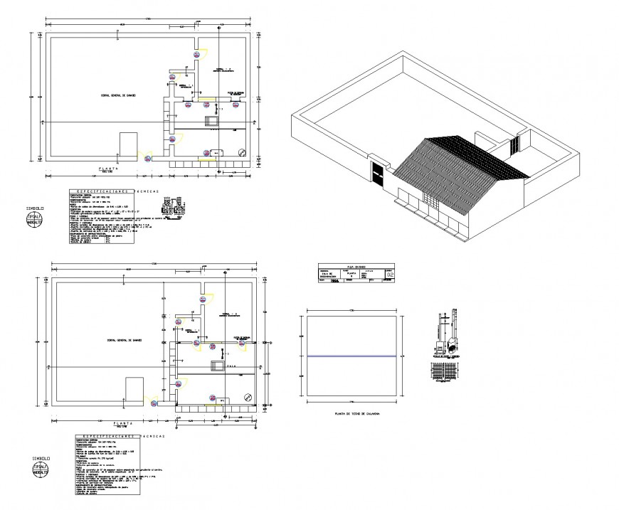 Roof Bird house plan dwg file - Cadbull