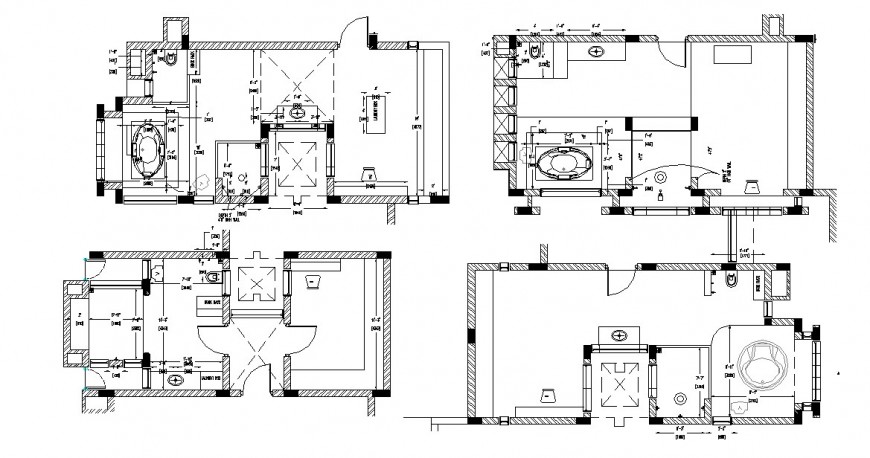 Sanitary Plan And Installation Drawing Details Of All Floors Of House