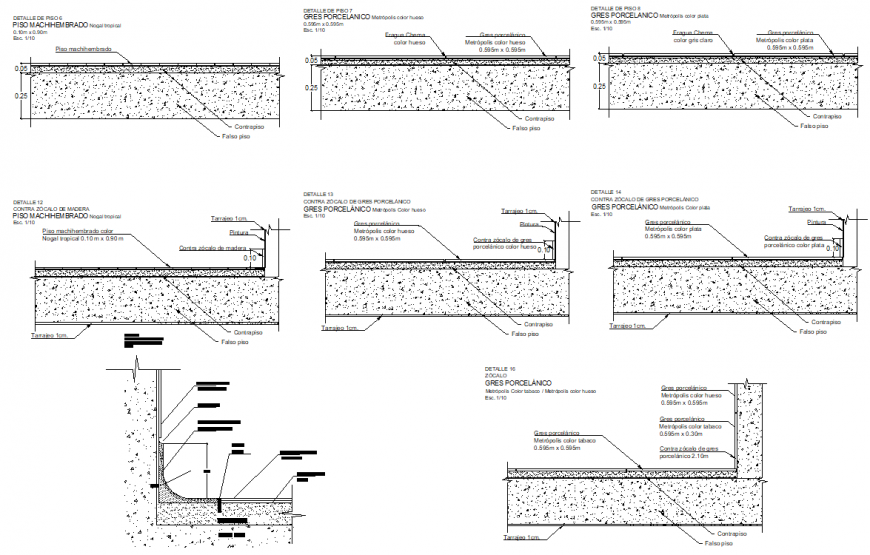 Section Of Flooring Detail Dwg File Cadbull