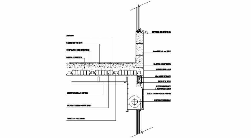 Section of rcc structure - Cadbull