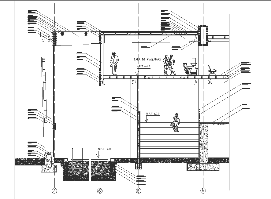 sectional laminated wood structural design drawings Cadbull