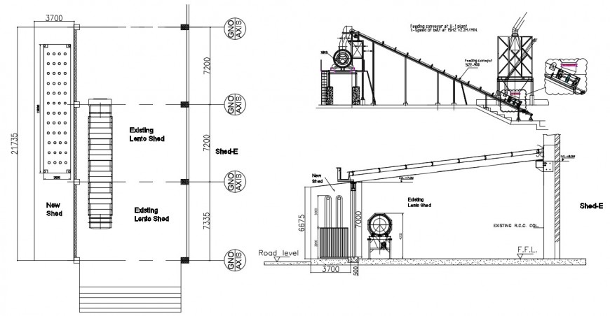Shed elevation of 2d cad drawing of autocad file - Cadbull