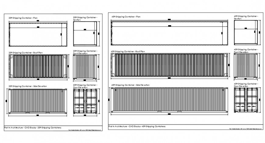 Iso Container Cad Drawing